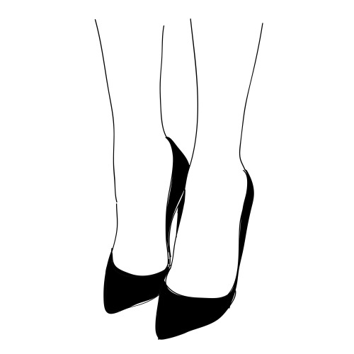 500x500 High Heel Sketch Tumblr - Sketches Of High Heel Shoes