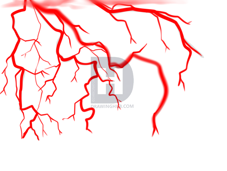 956x720 How To Draw A Lightning Storm, Step By Step, Drawing Guide, By - Sketches Of Lightning