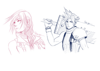 320x226 Ff13 Drawings On Paigeeworld. Pictures Of Ff13 - Sketches Of Lightning