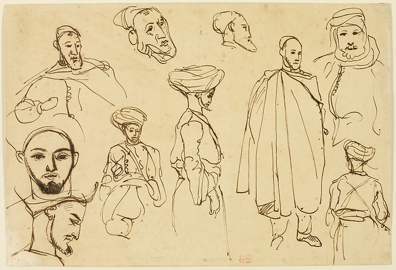 800x545 Sketches Of Algerian Men The Art Institute Of Chicago - Sketches Of Men