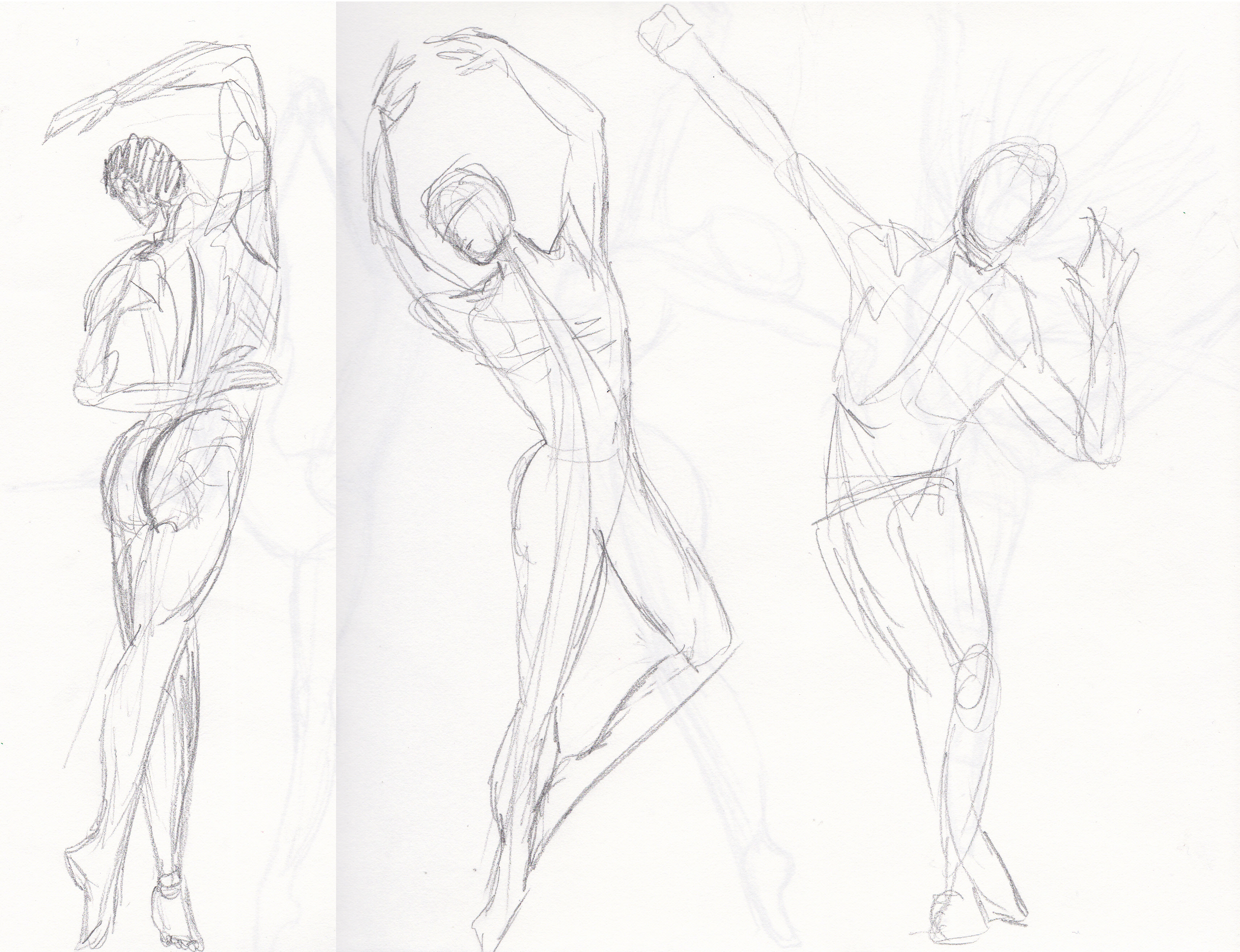 3424x2628 Graphite Tiffany (Metzger) Thornton - Sketches Of Men