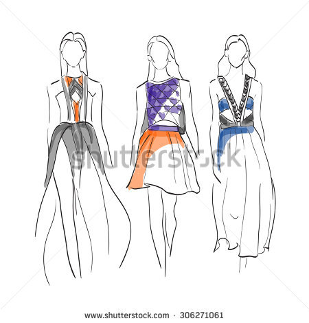 450x470 Sketch Models For Fashion Drawings (11 Images) - Sketches Of Models
