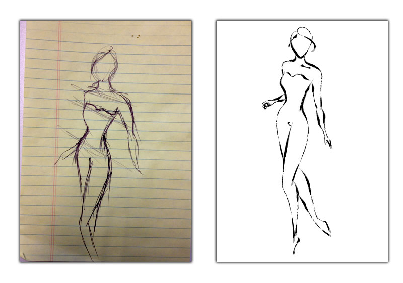 800x563 Sketches Models - Sketches Of Models