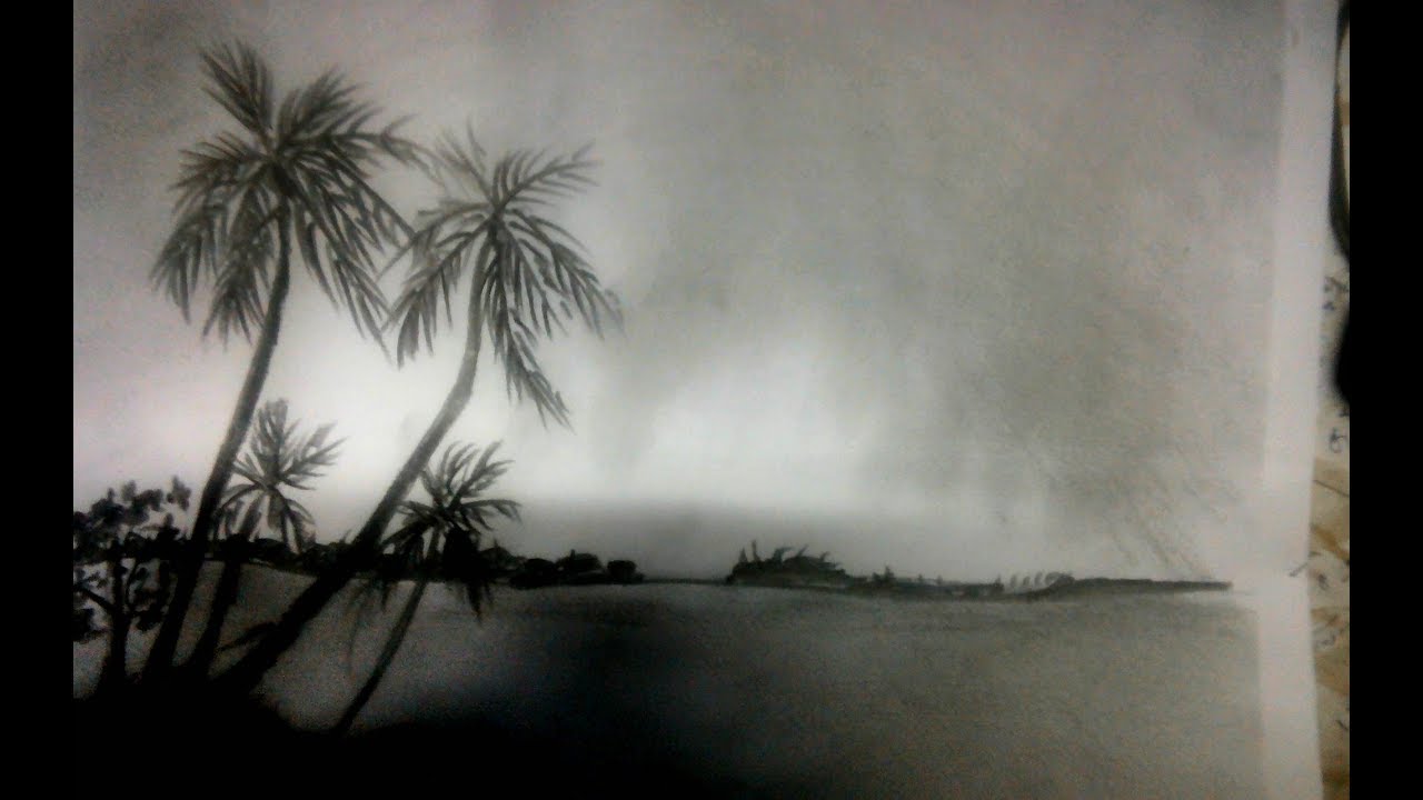 1280x720 Sketching Nature For Beginnershow To Draw Scenery Shadow Scene - Sketches Of Nature