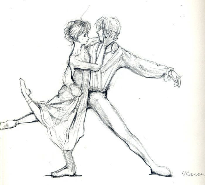 700x634 Ballet Sketch 3 By Hbanana7 - Sketches Of People Dancing