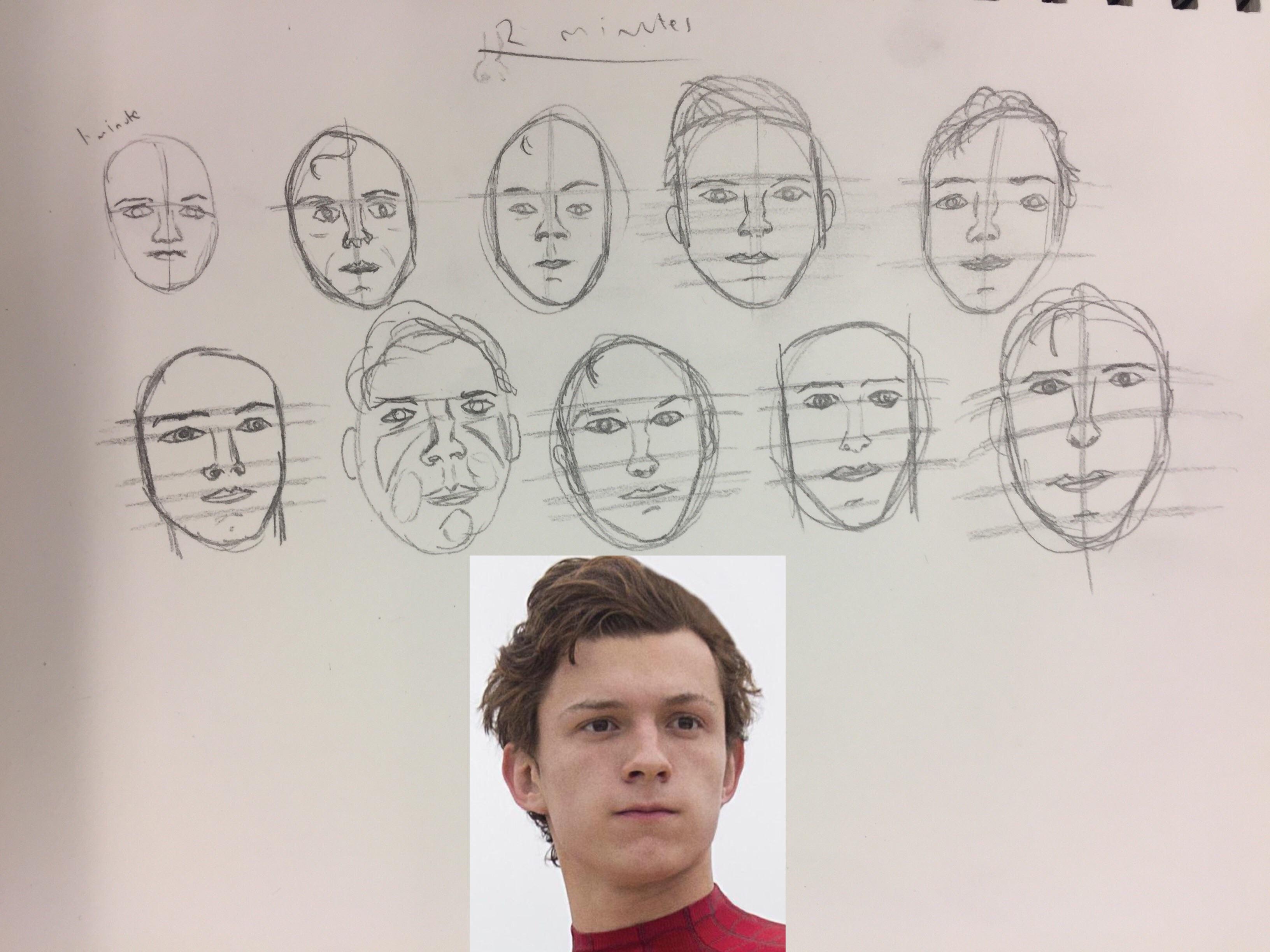 3264x2448 Can I Please Have Some Advice On My 2 Minute Sketches How Can I - Sketches Of Peoples Faces