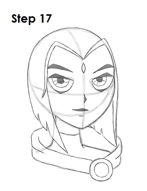 300x388 How To Draw Raven (Teen Titans) - Sketches Of Ravens