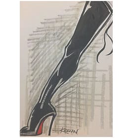 267x280 Shoe Sketch - Sketches Of Shoes