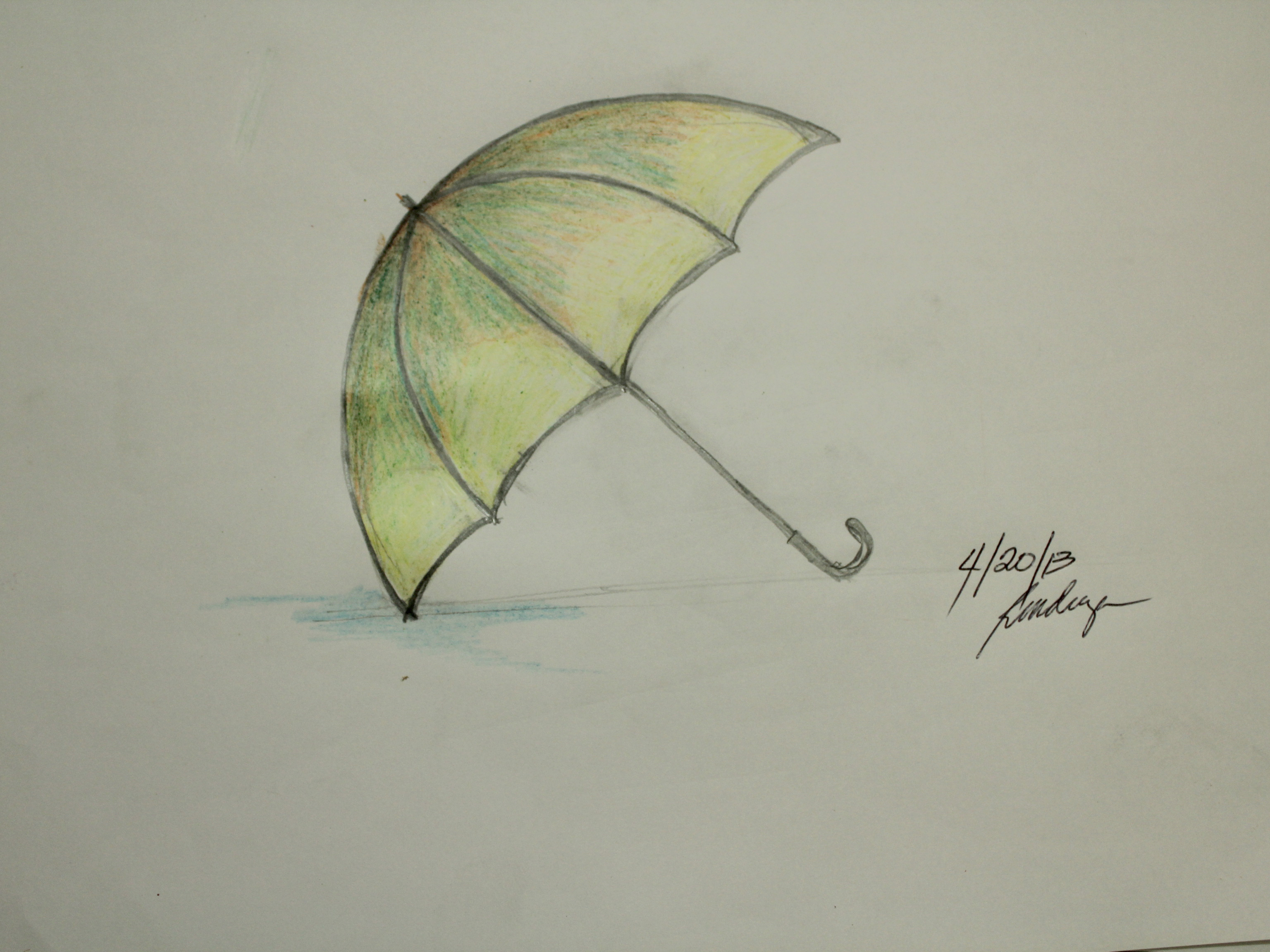3072x2304 Simple 3d Objects To Draw How To Draw An Umbrella (With Pictures - Sketching 3d Objects