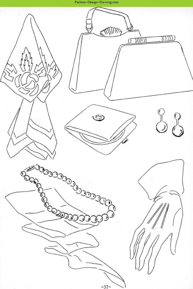 669x1002 Fashion Design Drawing - Sketching Accessories