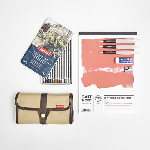 490x490 Jake Spicer Drawing Set With Pencils, Paper Amp Accessories - Sketching Accessories