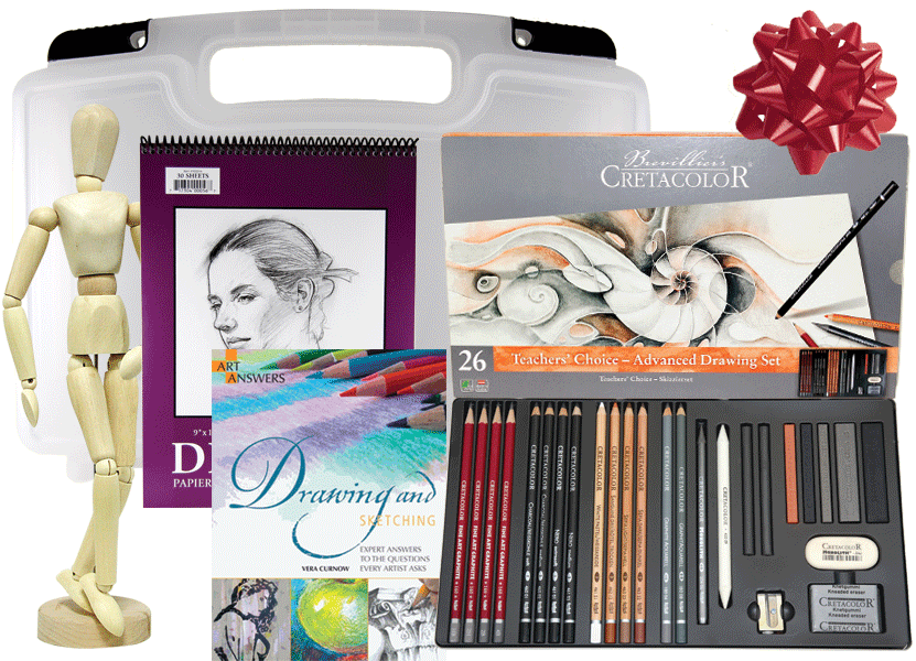831x600 Drawing Pencil Gift Sets From Rex Art Supplies - Sketching Gift Set
