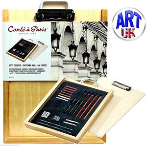 300x299 Conte A Paris Artists Wooden Sketching Gift Box Drawing Board - Sketching Gift Set