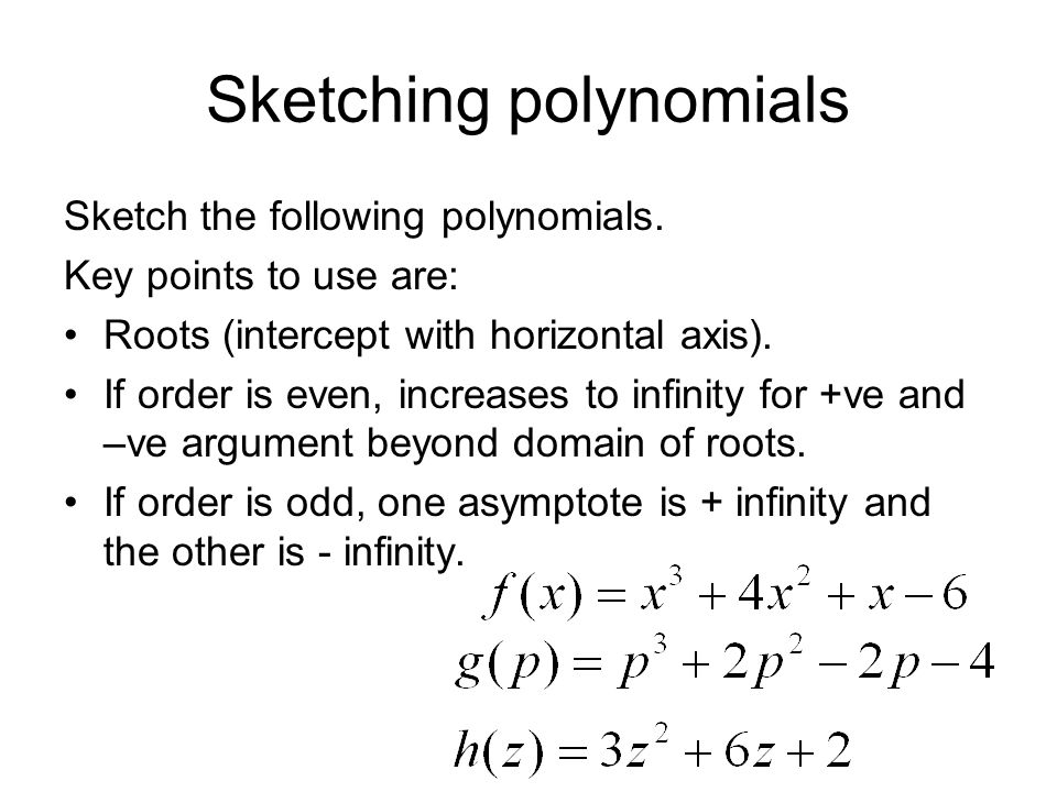 960x720 Mathematics Examples Of Polynomials And Inequalities - Sketching Polynomials