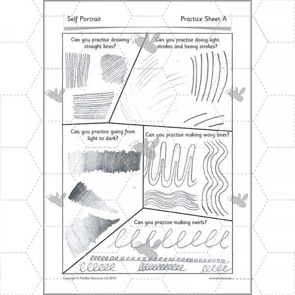 600x600 Self Portrait Sketching Skills Planbee Single Lesson - Sketching Skills
