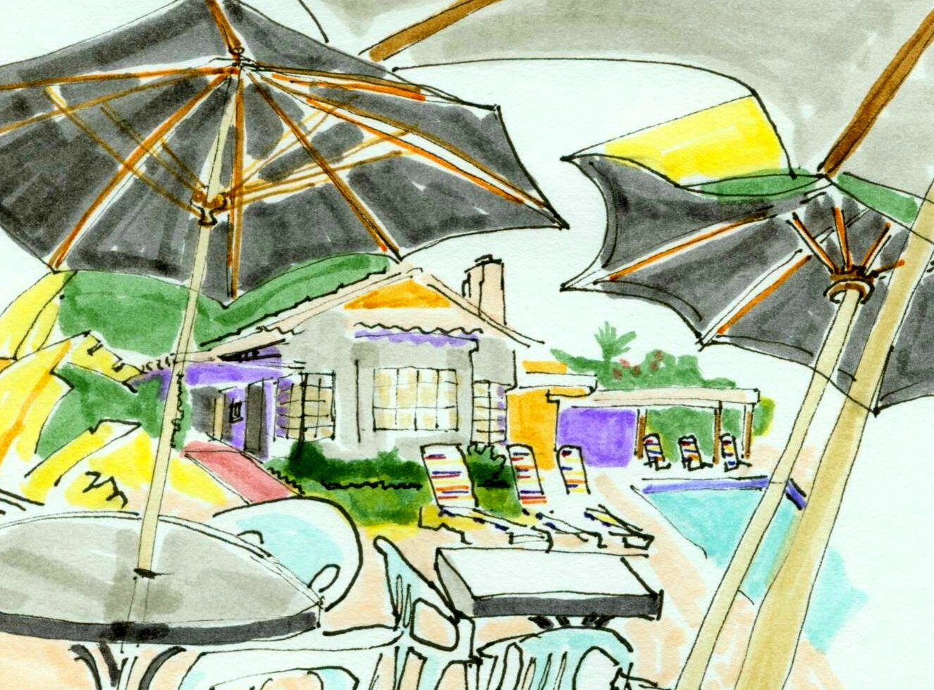 1325x979 Urban Sketching With John Dittmeier - Sketching With Markers