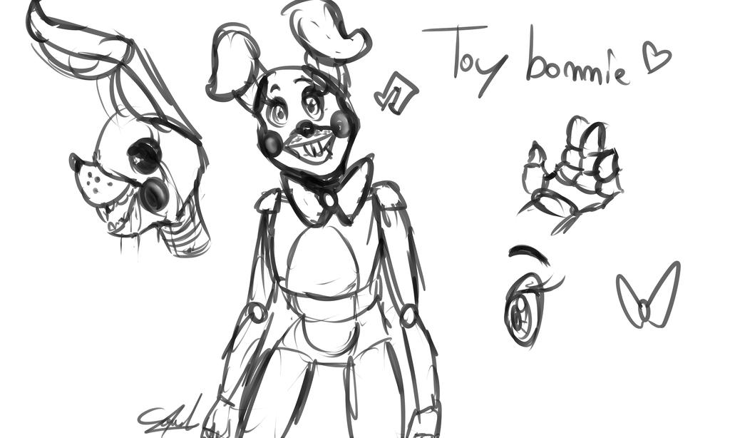1024x614 Sketch] Toy Bonnie By Sandflame2003 - Sketchtoy