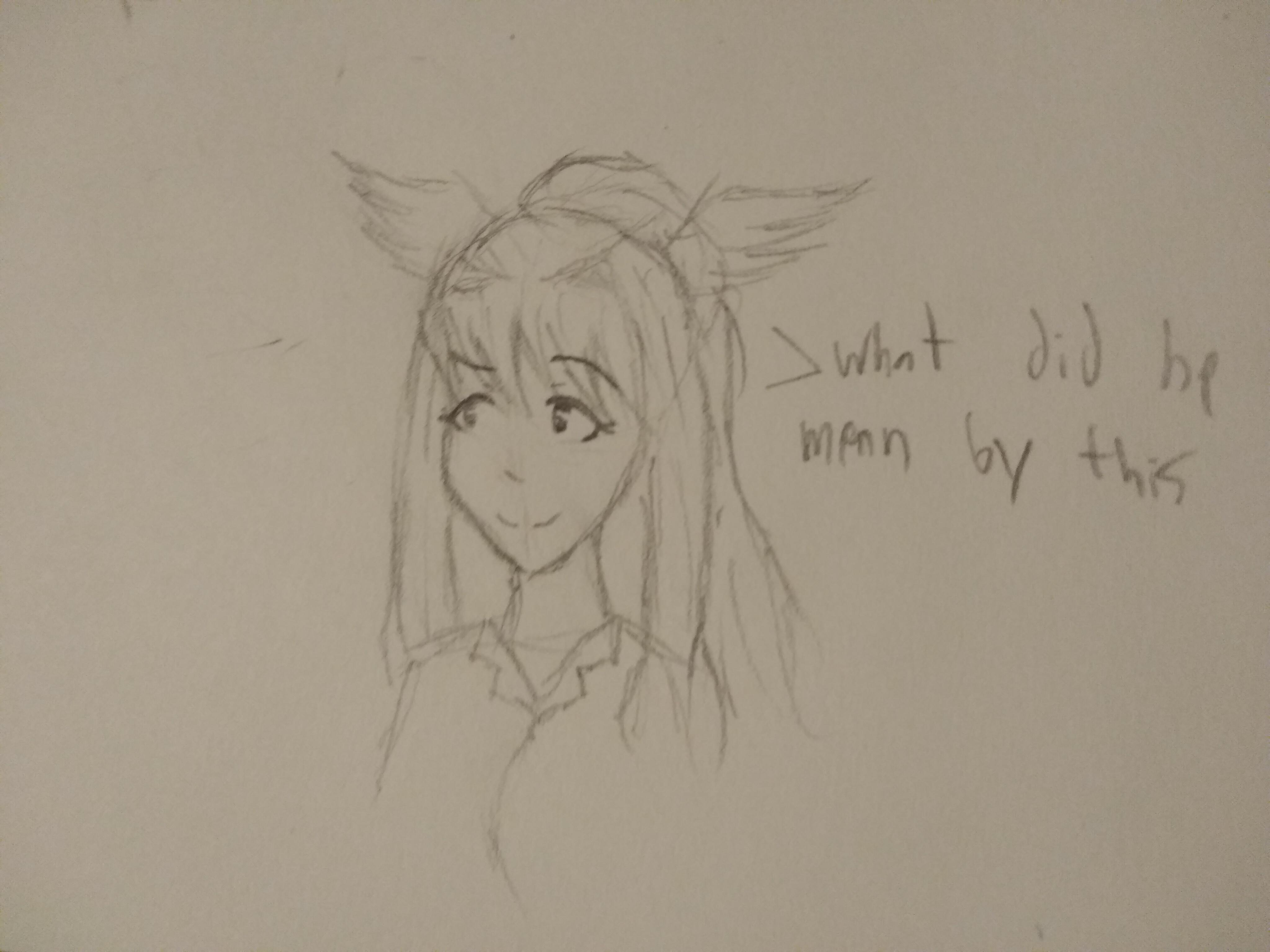 4096x3072 Is Oc Finally Back In Business (Super Sketchy Sketch) Ddlc - Sketchy Sketch