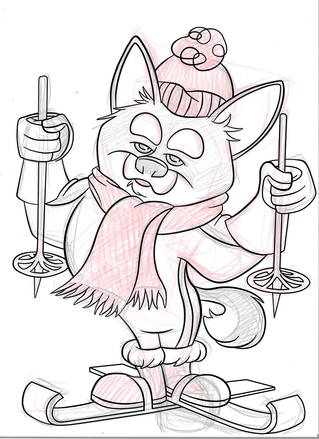 1024x1409 Hu Ski Sketch By Pineapplepidecd92 - Ski Sketch