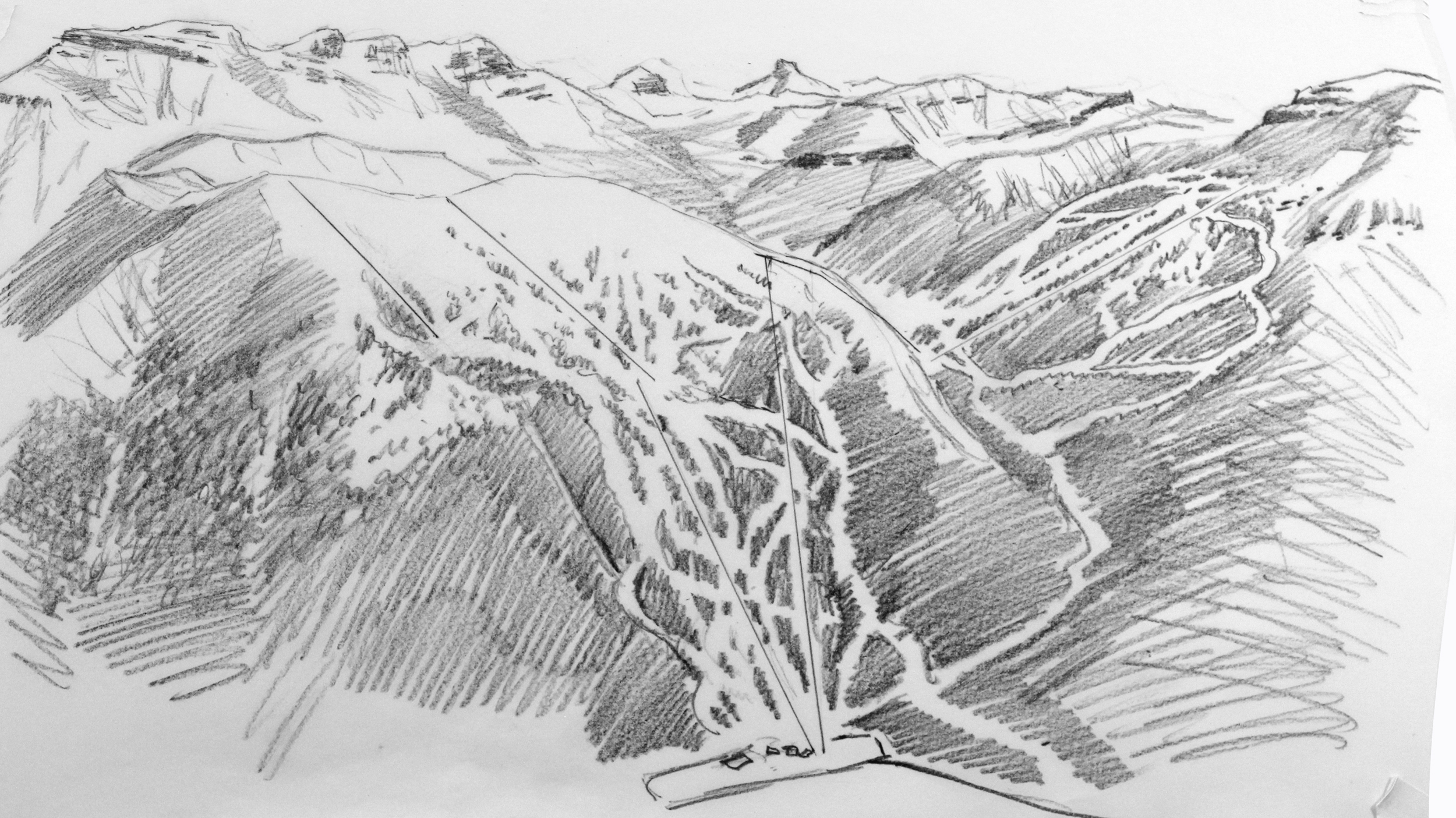 2500x1405 Portrait Of A Ski Area Trail Maps Reinvented (Part 3) Lake - Ski Sketch