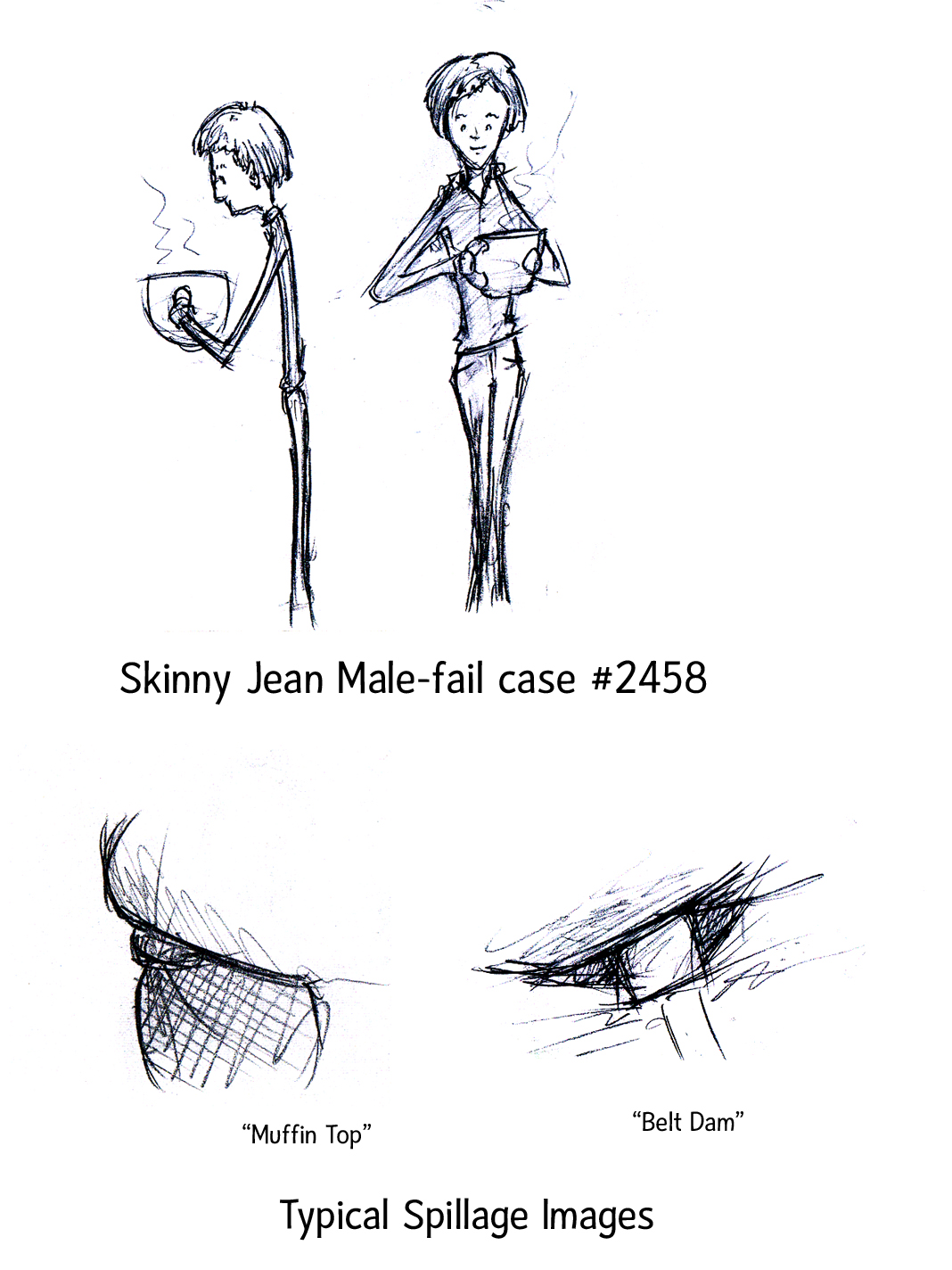 1068x1424 Patrick Van Den Broek A Digital Sketch Book Skinny Jeans Male - Skinny Jeans Sketch