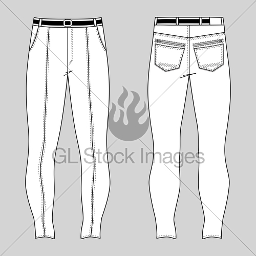 500x500 Skinny Jeans Gl Stock Images - Skinny Jeans Sketch