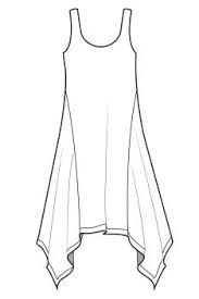 183x275 Handkerchief Skirt Sketch - Skirt Sketch