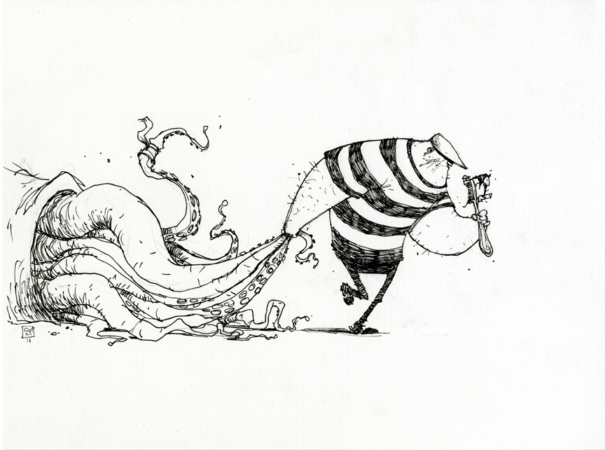 864x642 Goon Daily Sketch By Skottieyoung - Skottie Young Sketch