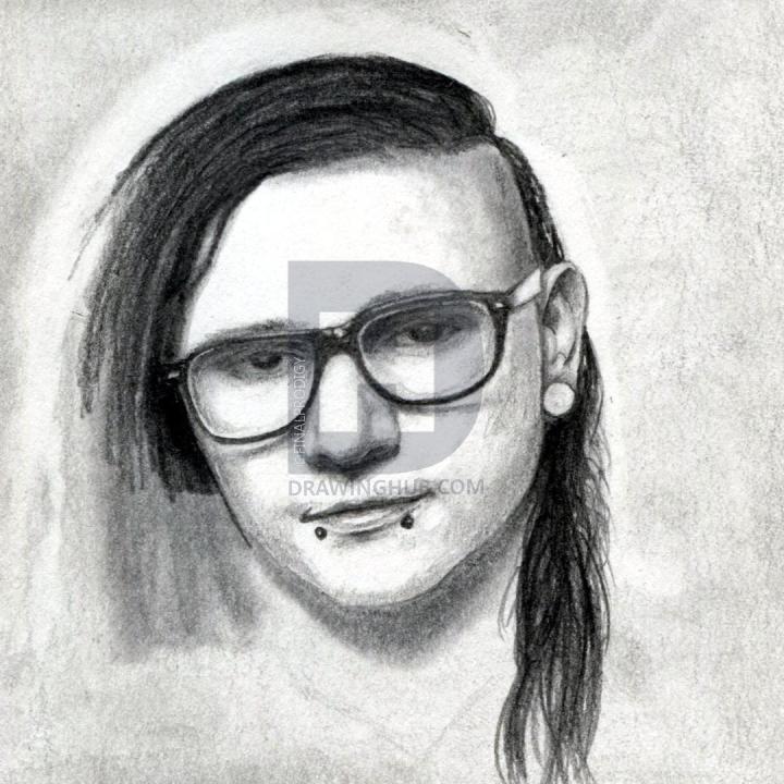 720x720 How To Draw Skrillex, Sonny Moore, Step By Step, Drawing Guide, By - Skrillex Sketch