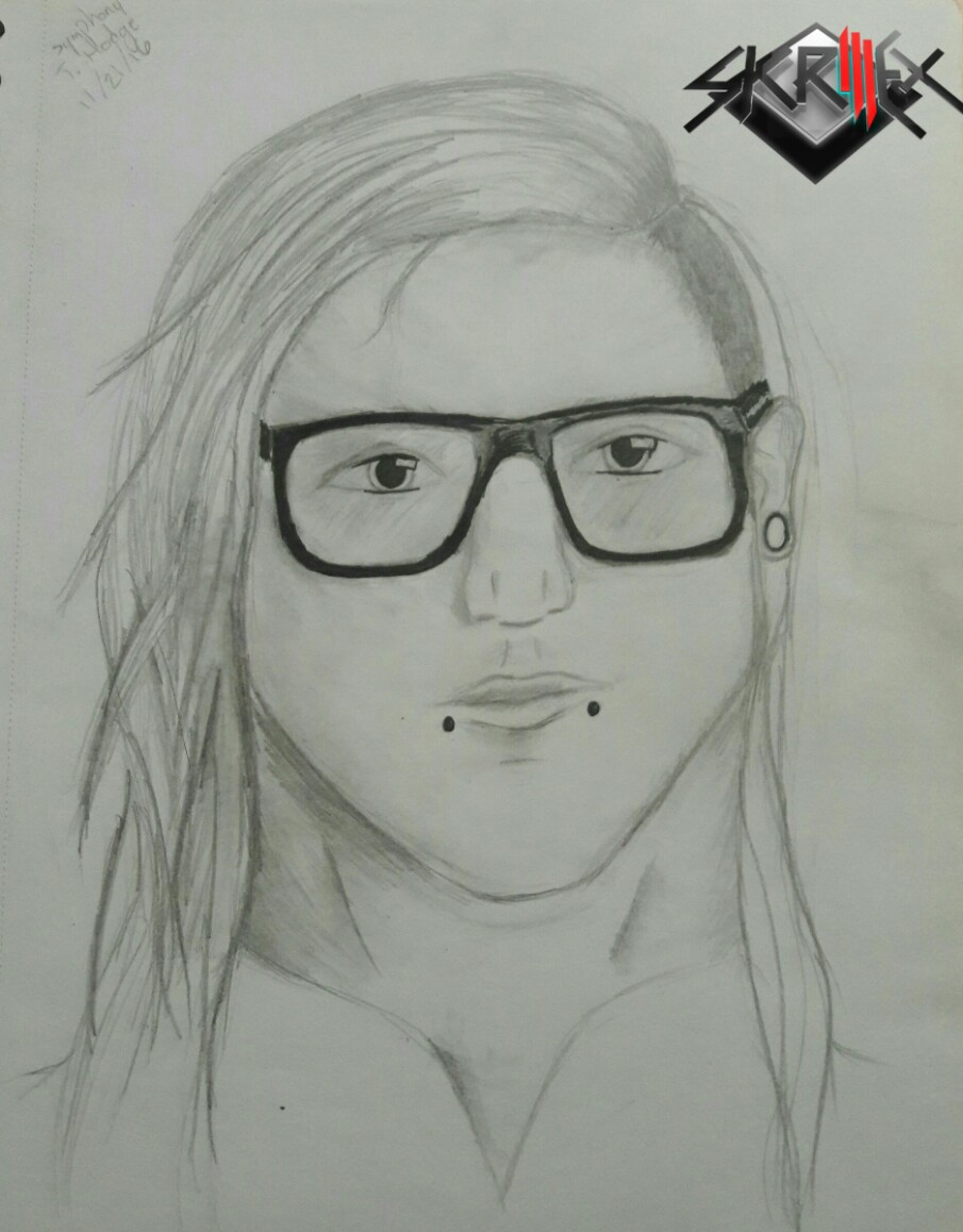 905x1158 Skrillex Skrillexart Dj Pencildrawing Pencil Drawing - Skrillex Sketch