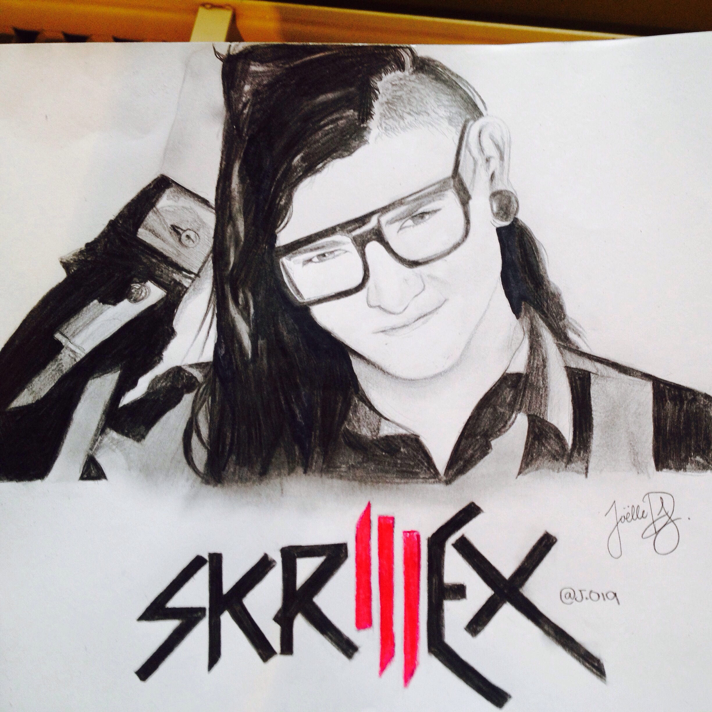2448x2448 Skrillex Wolfswagg - Skrillex Sketch