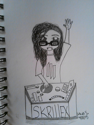 320x427 Skrillex Drawings On Paigeeworld. Pictures Of Skrillex - Skrillex Sketch
