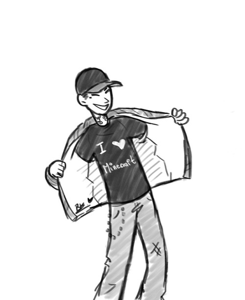 500x611 Skrillex Illustration Tumblr - Skrillex Sketch