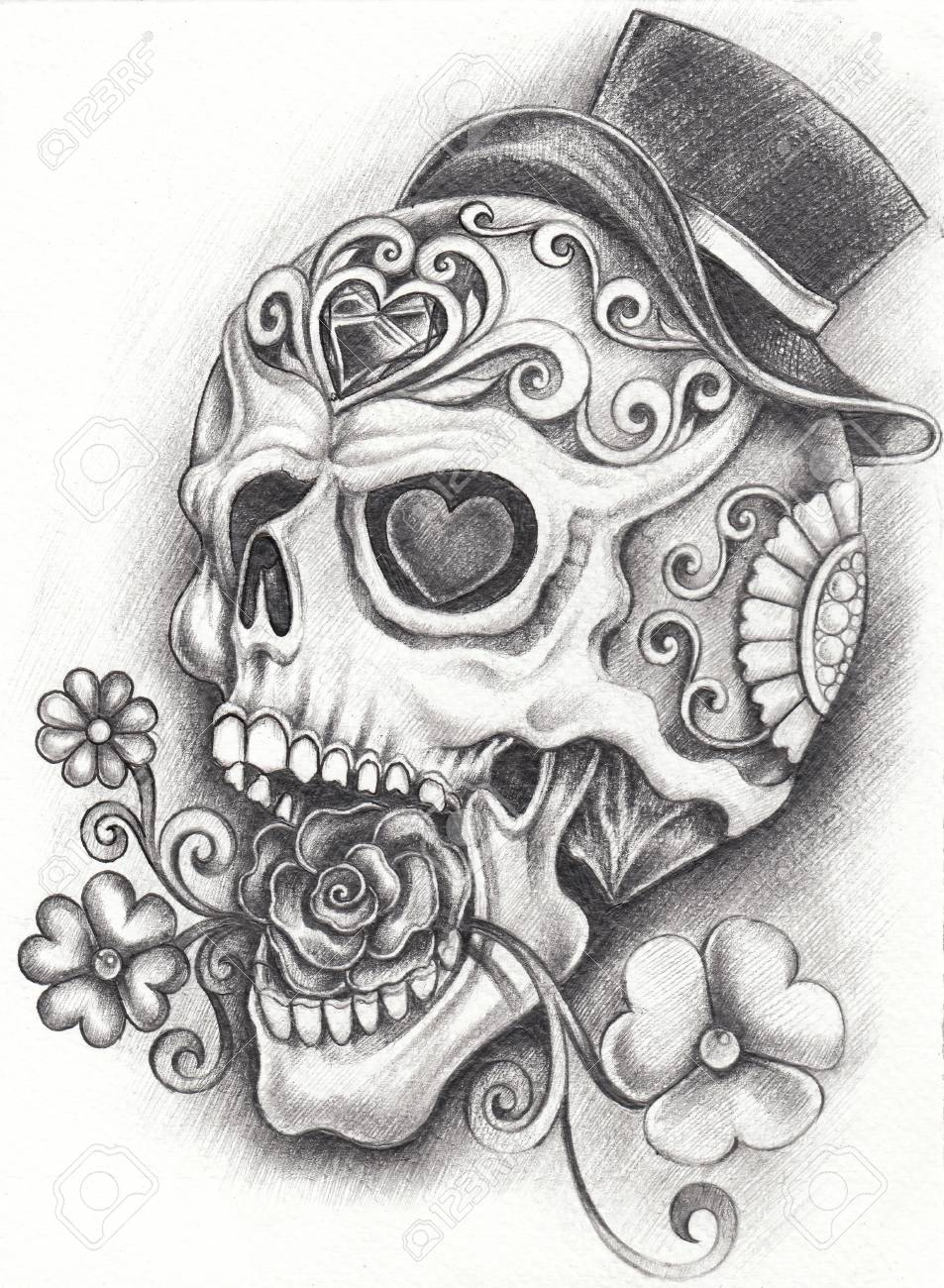 953x1300 Sketches Of Sugar Skulls Art Sugar Skull Day Of The Dead. Hand - Skull Art Sketch