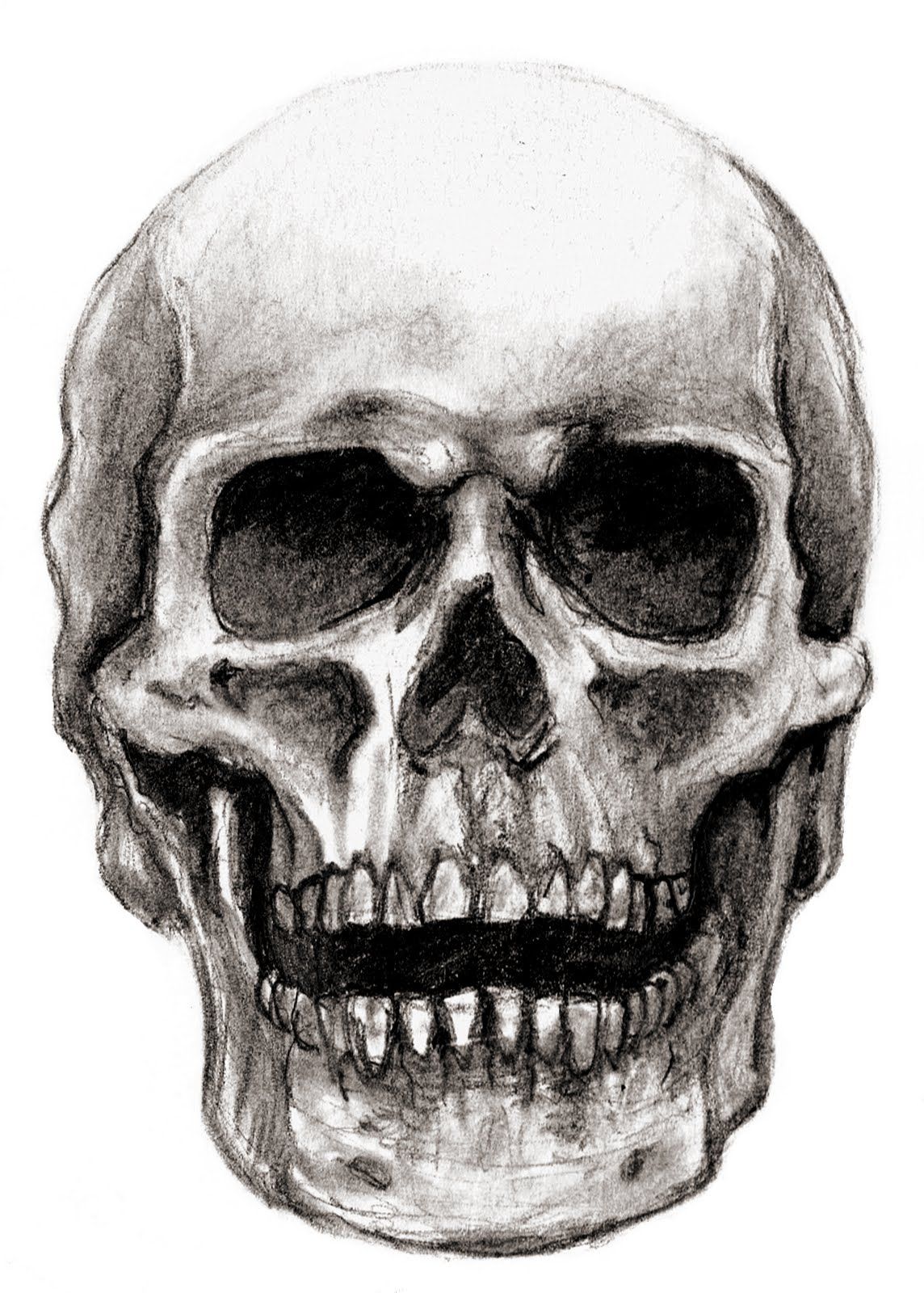 1144x1600 Pin By Kiley Vaughan On Tattoosamppiercings Drawings - Skull Pencil Sketch