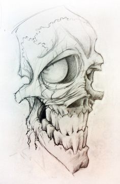 236x361 Image Result For Zombie Drawing Art Draw, Zombie - Skull Sketch Easy