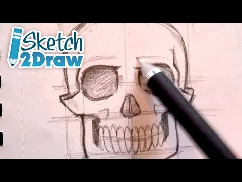 480x360 How To Begin Sketching A Skull (Pencils) - Skull Sketch Images