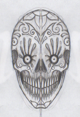 310x454 Skulls Sketches On Behance - Skull Sketch Images
