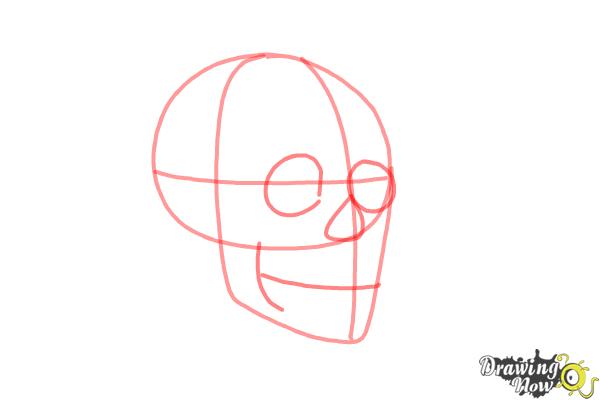 600x400 How To Draw A Skull Step By Step - Skull Sketch Step By Step