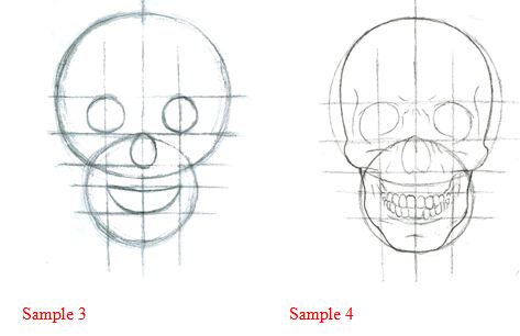 473x306 How To Draw A Skull Online Drawing Lessons - Skull Sketch Step By Step