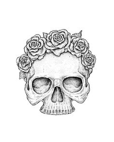 236x293 Pin By Shannon Cornely On Image Ideas Drawings - Skull With Rose Sketch