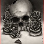 150x150 Skull And Rose Drawing 140088 Skull Rose Sketch Ink Envy Amp Ideas - Skull With Rose Sketch