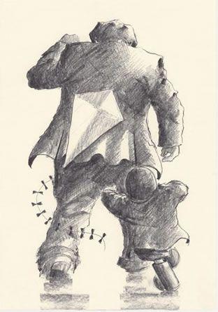 312x446 Reach For The Sky (Pencil Sketch) By Alexander Millar, Price Sold Out - Sky Pencil Sketch