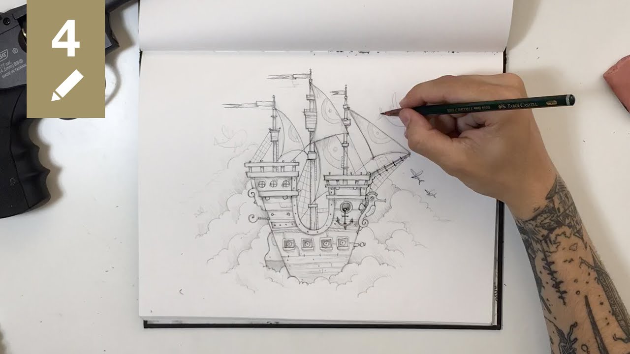 1280x720 Sketchbook - Sky Pencil Sketch