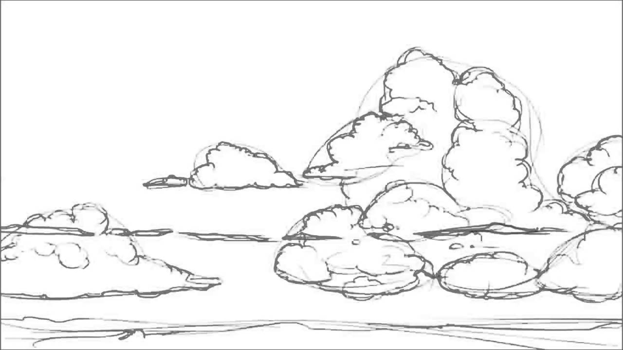Easy Sketch Sky Drawing with Realistic