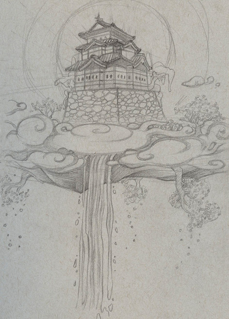 472x657 Artstation - Sky Sketch