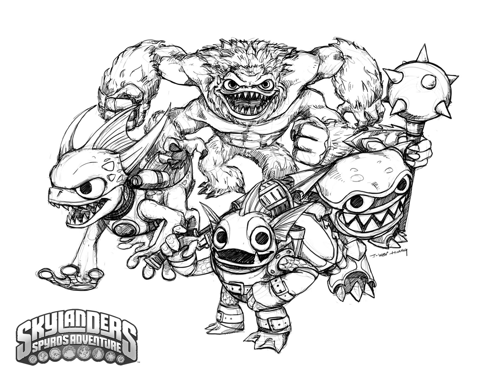 1600x1236 Image - Skylanders Sketch
