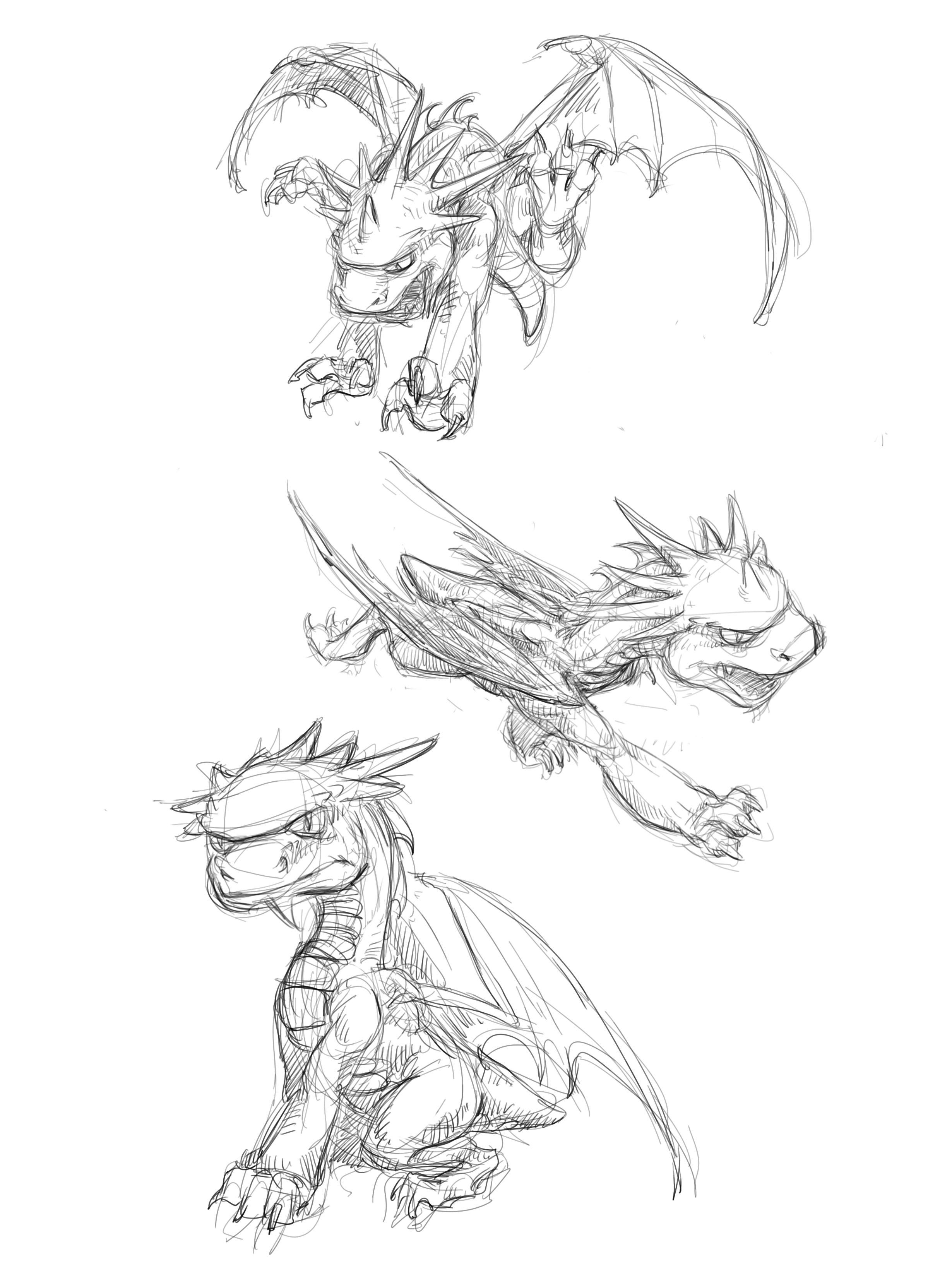 2460x3300 Darkspyro - Skylanders Sketch