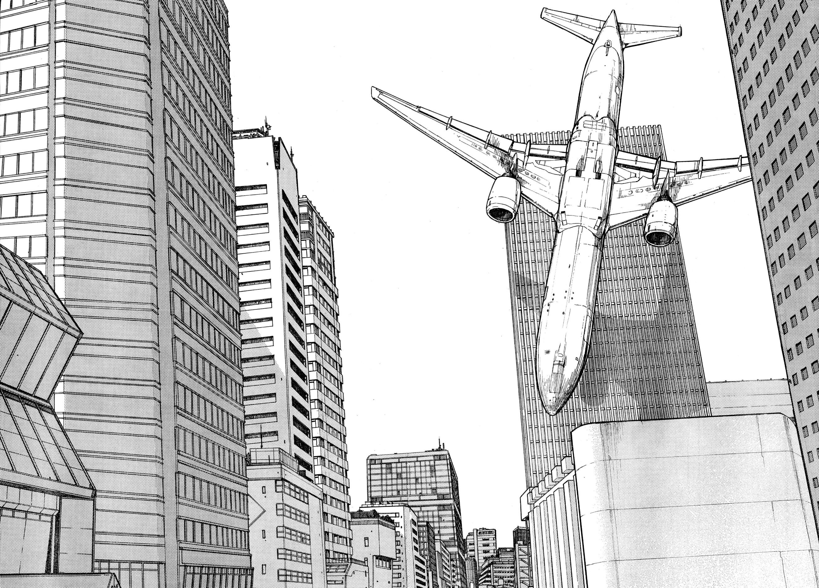 2629x1887 Wallpaper Drawing, Architecture, Manga, Skyscraper, Ajin - Skyscraper Sketch