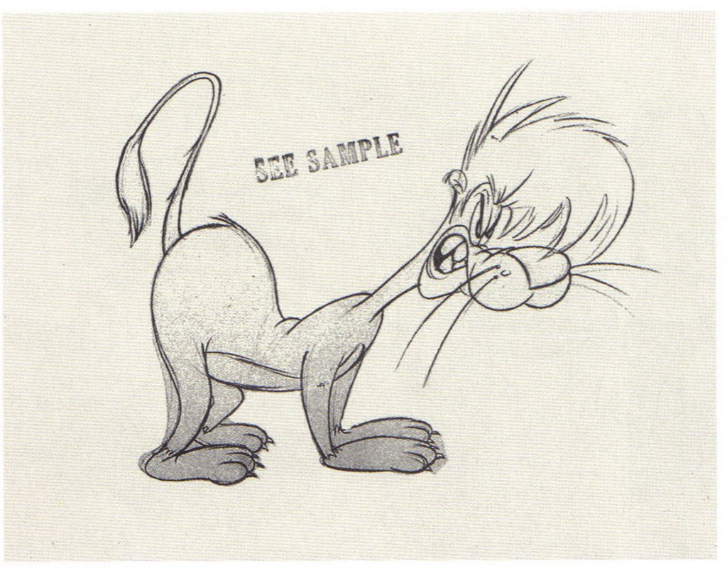 1024x807 Slap Happy Lion (1947) - Slap Sketch